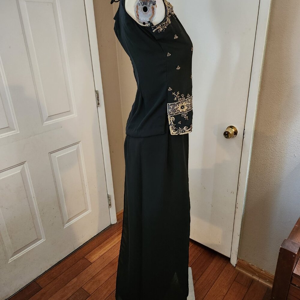 Womens Traditional Indian Pants Top & Skirt 3-Pc. Read Desc for Sizing EUC - Picture 3 of 16